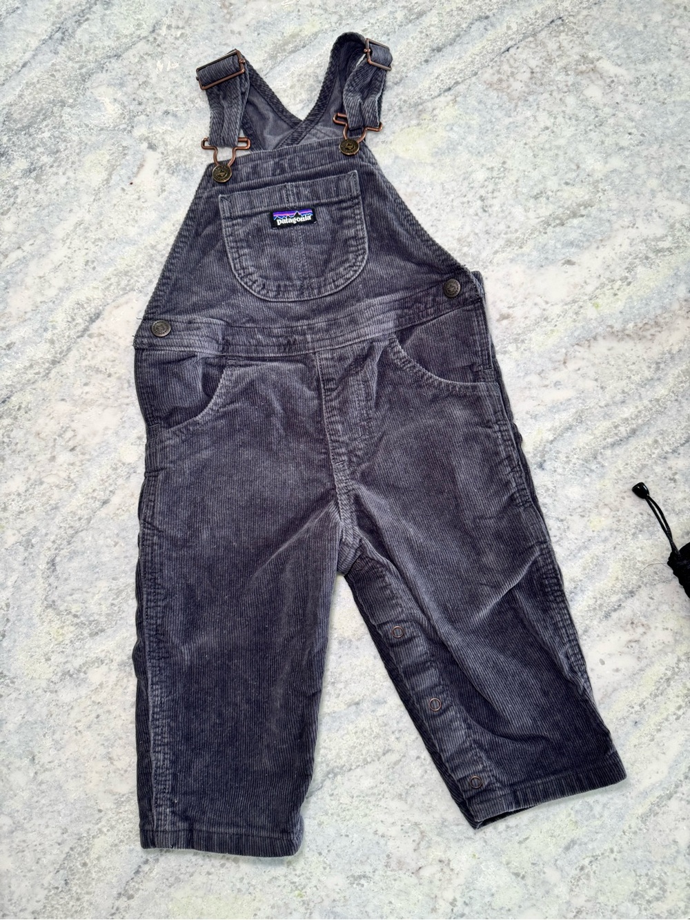 Patagonia Men's Dark Gray Corduroy Overalls